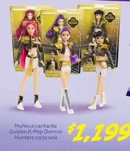 Soriana Híper Una - muñeca cantante golden k-pop demon hunters oferta