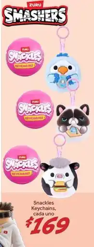 Soriana Híper Snackles keychains oferta