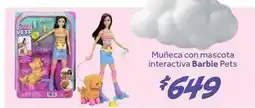 Soriana Híper Barbie - muñeca con mascota interactiva pets oferta