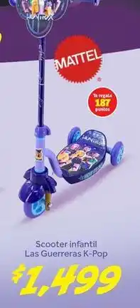 Soriana Híper Mattel - scooter infantil las guerreras k-pop oferta