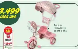 Soriana Híper Hello kitty - triciclo sport 3 en 1 oferta