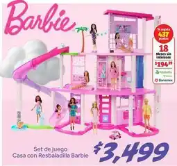 Soriana Híper Barbie - set de juego casa con resbaladilla oferta