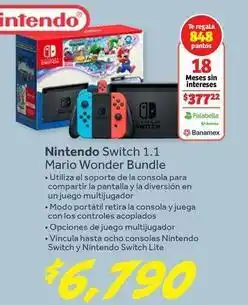 Soriana Híper Nintendo - switch 1.1 mario wonder bundle oferta