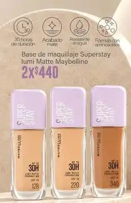 Soriana Híper Maybelline - superstay lumi matte foundation oferta