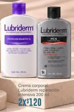 Soriana Híper Lubriderm - crema corporal reparaci	ilde{a}^{3}n intensiva oferta
