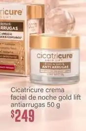Soriana Híper Cicatricure - crema facial de noche gold lift antiarrugas oferta