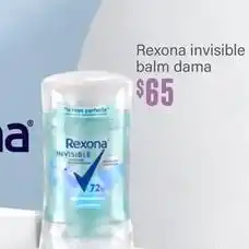 Soriana Híper Rexona - invisible balm dama oferta