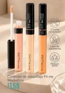Soriana Híper Maybelline - corrector de maquillaje fit me oferta