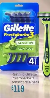 Soriana Híper Gillette - rastrillo prestobarba 3 oferta