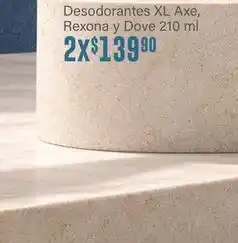 Soriana Híper Axe - desodorantes xl oferta