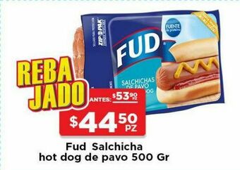 HEB Fud salchicha hot dog pavo 500 gr oferta