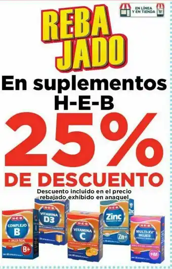 HEB En suplementos heb oferta
