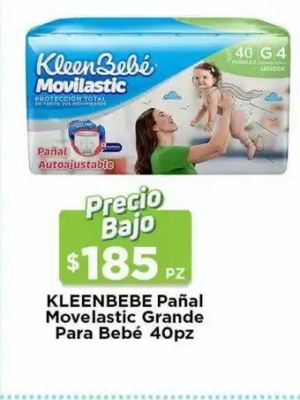 HEB Kleenbebe pañal movilastic grande 40 pz oferta