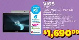Soriana Mercado Vios Home Tablet Vios 10" 4/64 GB oferta