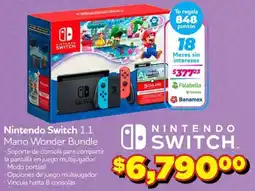Soriana Mercado Nintendo Switch 1.1 Mario Wonder Bundle oferta