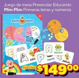Soriana Mercado plim plim Primeras letras y números oferta