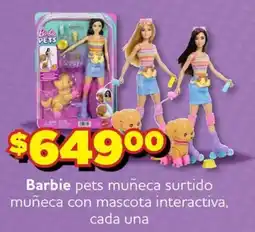 Soriana Mercado Barbie pets muñeca surtido oferta