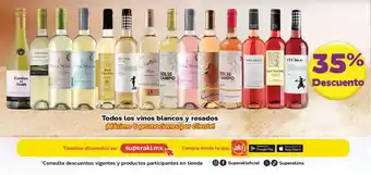 Todos los vinos blancos y rosados