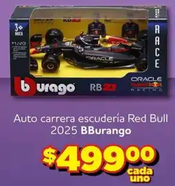 Soriana Mercado BBurango auto carrera escudería Red Bull 2025 oferta