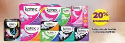 Super Aki kotex selección de toallas femeninas oferta