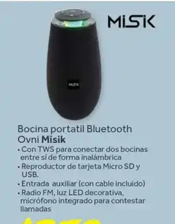 Soriana Híper Misik Bocina portatil Bluetooth Ovni oferta