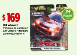 Bodega Aurrerá Hot Wheels Vehículo de colección Car Culture Mitsubishi Lancer Evolution VI oferta