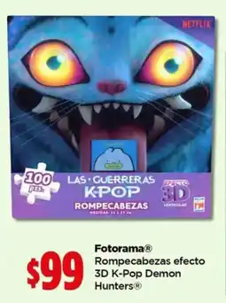 Bodega Aurrerá Fotorama Rompecabezas efecto 3D K-Pop Demon Hunters oferta