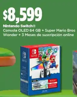 Bodega Aurrerá Nintendo Switch® Consola OLED 64 GB + Super Mario Bros Wonder oferta