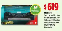 Bodega Aurrerá Mattel Set de vehículos de colección Hot Wheels® Equipo Mercedes-AMG PETRONAS Formula 1 oferta