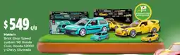 Bodega Aurrerá Mattel® Brick Shop Speed custom '90 Honda Civic, Honda S2000 y Chevy Silverado oferta