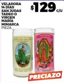 Merco Veladora San Judas Tadeo O Virgen Maria Mimarca oferta