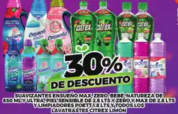 Merco ensueño max zero bebé natureza de ultra piel sensible y limpiadores poett y lavatrastes citrex limón oferta