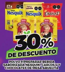 Merco Nesquik Carlos V Abuelita oferta