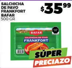 Merco Bafar salchicha de pavo frankfort oferta