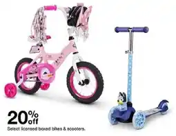 Target Select licensed boxed bikes & scooters oferta