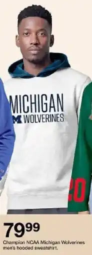 Target Champion ncaa michigan wolverines men's hooded sweatshirt oferta