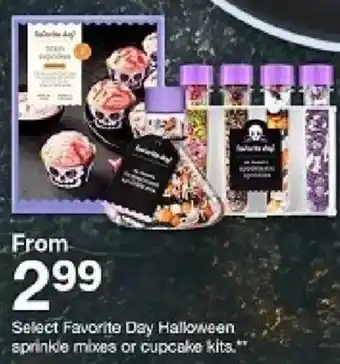 Favorite Day Halloween sprinkle mixes or cupcake kits