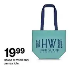 Target House of Wind mini canvas tote oferta