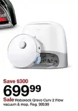 Target Roborock Qrevo Curv 2 Flow vacuum & mop oferta