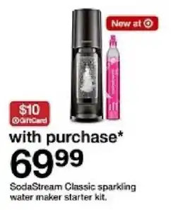Target Sodastream classic sparkling water maker starter kit oferta