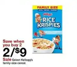 Target Kellogg's Rice Krispies oferta