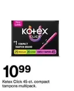 Target Kotex Click compact tampons oferta