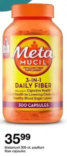 Target Metamucil 300-ct. psyllium fiber capsules oferta