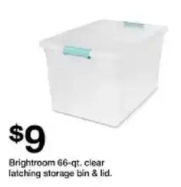 Target Brightroom 66-qt. clear latching storage bin & lid. oferta
