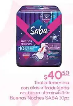 Fresko Saba Toalla femenina con alas ultradelgada nocturna ultrainvisible oferta