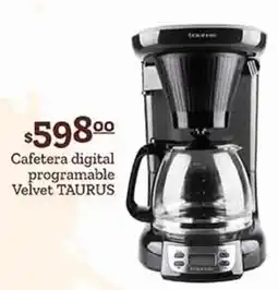 Fresko Taurus Cafetera digital programable Velvet oferta