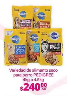 La Comer variedad de alimento seco para perro pedigree oferta