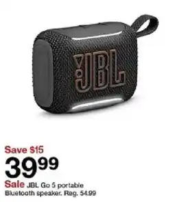 Target JBL Go 5 portable Bluetooth speaker oferta