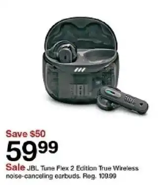 JBL Tune Flex 2 Edition True Wireless noise-canceling earbuds