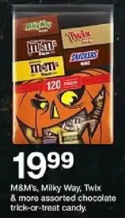 Target M&M's, Milky Way, Twix & more assorted chocolate trick-or-treat candy oferta